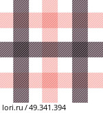Vector gingham seamless pattern in red. Стоковая иллюстрация, агентство Ingram Publishing / Фотобанк Лори