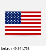 American Flag. Vector image of American Flag. American Flag background. American Flag illustration. United States of America. USA. The Star-Spangled Banner with Stars and Stripes. USA. United States. Стоковая иллюстрация, агентство Ingram Publishing / Фотобанк Лори