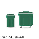 garbage can with waste. Стоковая иллюстрация, агентство Ingram Publishing / Фотобанк Лори