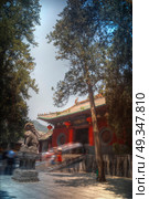 Shaolin is a Buddhist monastery in central China. Located on the mountain. Shaolin is a Buddhist monastery. Стоковое фото, агентство Ingram Publishing / Фотобанк Лори