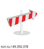 Direction Arrow Icon Sign Symbol Isolated on White. Direction arrow icon isolated on white background. New level at something. Going in the following stage at achieving something new. Choosing the right way. Moving forward. Vector illustration. Стоковая иллюстрация, агентство Ingram Publishing / Фотобанк Лори