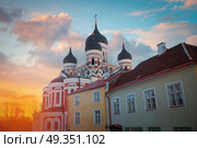  Alexander Nevsky Cathedral in Tallinn. Estonia. Europe. Alexander Nevsky Cathedral . Стоковое фото, агентство Ingram Publishing / Фотобанк Лори
