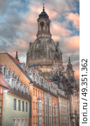 Dresden in Germany. architecture of the reconstructed old city.. Dresden in Germany. . Стоковое фото, агентство Ingram Publishing / Фотобанк Лори