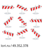 Set of Direction Arrow Icons Isolated on White. Set of direction arrow icons isolated on white. New level at something. Going in the following stage at achieving something new. Choosing the right way. Up down left right. Vector illustration. Стоковая иллюстрация, агентство Ingram Publishing / Фотобанк Лори