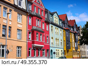 Nordhausen downtown facades Thuringia Germany. Nordhausen downtown facades in Harz Thuringia of Germany. Стоковое фото, агентство Ingram Publishing / Фотобанк Лори