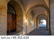 Nordhausen stadthaus archs in Harz Germany. Nordhausen stadthaus archs in Harz Thuringia of Germany. Стоковое фото, агентство Ingram Publishing / Фотобанк Лори