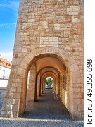 Nordhausen stadthaus archs in Harz Thuringia of Germany. Nordhausen stadthaus archs in Harz Germany. Стоковое фото, агентство Ingram Publishing / Фотобанк Лори