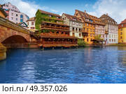 Strasbourg la Petite France in Alsace. Strasbourg la Petite France in Alsace half timbered houses. Стоковое фото, агентство Ingram Publishing / Фотобанк Лори