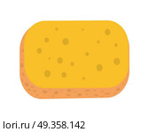 Sponge vector in flat style. Equipment and tools for maintenance of cleanliness in the house. Illustration for housekeeping, cleaning concepts, applications icons, web design. Isolated on white. Sponge Vector Illustration in Flat Style Design  . Sponge Vector Illustration in Flat Style Design  . Стоковая иллюстрация, агентство Ingram Publishing / Фотобанк Лори