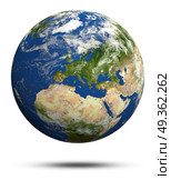 Planet Earth 3d rendering. Planet Earth 3d rendering globe model, maps courtesy of NASA. Стоковое фото, агентство Ingram Publishing / Фотобанк Лори