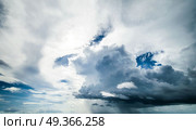Tropical storm clouds and sky. Tropical storm clouds and sky. Hurricane weather landscape. Tropical storm clouds and sky. Стоковое фото, агентство Ingram Publishing / Фотобанк Лори