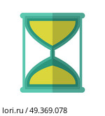 Hourglass icon in flat. Simple and elegant hourglass vector. Beautiful hourglass in flat style. Office workplace design element. Isolated object on white background. Vector illustration.. Hourglass Icon in Flat. Стоковая иллюстрация, агентство Ingram Publishing / Фотобанк Лори