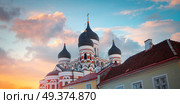  Alexander Nevsky Cathedral in Tallinn. Estonia. Europe. Стоковое фото, агентство Ingram Publishing / Фотобанк Лори