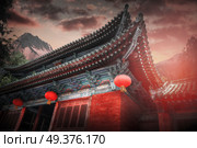 Shaolin is a Buddhist monastery in central China. Located on Songshan Mountain. Стоковое фото, агентство Ingram Publishing / Фотобанк Лори