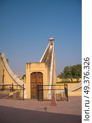 Jantar Mantar - the observatory, built in 1727-1734 gg. Rajput by Maharaja Sawai Jai Singh in which he founded shortly before the city of Jaipur. Стоковое фото, агентство Ingram Publishing / Фотобанк Лори