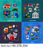 Loans and debts concept set. Стоковая иллюстрация, агентство Ingram Publishing / Фотобанк Лори