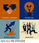 Success Business Design Concept Set. Стоковая иллюстрация, агентство Ingram Publishing / Фотобанк Лори