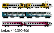 Rail Transport Cars Set. Стоковая иллюстрация, агентство Ingram Publishing / Фотобанк Лори