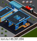Oil Isometric Composition. Стоковая иллюстрация, агентство Ingram Publishing / Фотобанк Лори