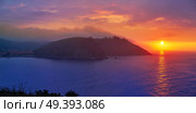 Ribadesella sunset in Asturias of Spain. Стоковое фото, агентство Ingram Publishing / Фотобанк Лори