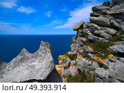Alto do Principe high view point in Islas Cies islands of Vigo at Spain. Стоковое фото, агентство Ingram Publishing / Фотобанк Лори