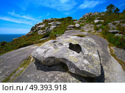 Alto do Principe high view point in Islas Cies islands of Vigo at Spain. Стоковое фото, агентство Ingram Publishing / Фотобанк Лори