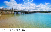 La Toja Toxa island bridge in Pontevedra of Galicia spain. Стоковое фото, агентство Ingram Publishing / Фотобанк Лори