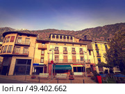 Andorra la Vella facades at Pyrenees. Стоковое фото, агентство Ingram Publishing / Фотобанк Лори