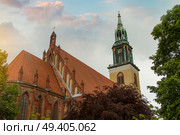 Old St. Mary’s Church in Berlin. Germany. Europe. Стоковое фото, агентство Ingram Publishing / Фотобанк Лори