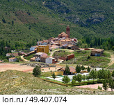 Arcos de las Salinas village in Valencia province of Spain. Стоковое фото, агентство Ingram Publishing / Фотобанк Лори