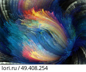 Paint Swirls Series. Artistic abstraction composed of streaks of digital color on the subject art, design and creativity. Стоковое фото, агентство Ingram Publishing / Фотобанк Лори