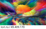 Inner World series. Composition of digital colors on the subject of Universe, Nature, creativity and imagination. Стоковое фото, агентство Ingram Publishing / Фотобанк Лори