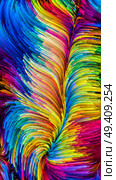 Color In Motion series. Design made of Flowing Paint pattern to serve as backdrop for projects related to design, creativity and imagination to use as wallpaper for screens and devices. Стоковое фото, агентство Ingram Publishing / Фотобанк Лори