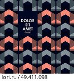 Vector background of hexagons and triangle forming an arrow and abstract pattern.. Vector background of hexagons and triangle forming an arrow and abstract pattern. Стоковое фото, агентство Ingram Publishing / Фотобанк Лори