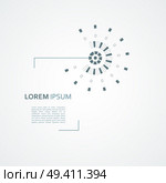 Abstract vector mechanical scheme with circular simple elements.. Abstract vector mechanical scheme with circular simple elements. Стоковое фото, агентство Ingram Publishing / Фотобанк Лори