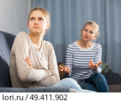 Portrait of upset teenager schoolgirl. Стоковое фото, фотограф Яков Филимонов / Фотобанк Лори
