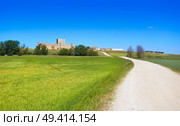 Santiago de la Torre in saint James Way of Levante in Castile La Mancha Cuenca of spain. Стоковое фото, агентство Ingram Publishing / Фотобанк Лори