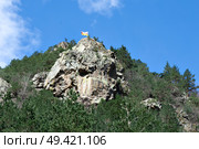 Гора Мономах в Цейском ущельи. Северная Осетия. Стоковое фото, фотограф Жанна Гапанович / Фотобанк Лори