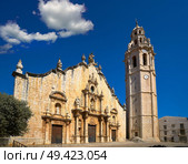 Alcala de Chivert Xivert church In Castellon Spain Saint Juan Bautista. Стоковое фото, агентство Ingram Publishing / Фотобанк Лори