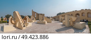 Jantar Mantar - the observatory, built in 1727-1734 gg. Rajput by Maharaja Sawai Jai Singh in which he founded shortly before the city of Jaipur. Стоковое фото, агентство Ingram Publishing / Фотобанк Лори