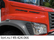 Автомобиль МЧС ГАЗ Sadko Next , крупный план. Редакционное фото, фотограф Snezka / Фотобанк Лори