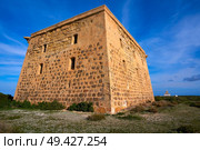 San Jose tower in Nova Tabarca island of Alicante Spain. Стоковое фото, агентство Ingram Publishing / Фотобанк Лори