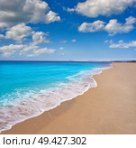 Tavernes de Valldigna beach in Valencia at Mediterranean sea of spain. Стоковое фото, агентство Ingram Publishing / Фотобанк Лори