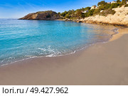 Campello of Alicante Cala Coveta Fuma beach in Spain at Costa Blanca. Стоковое фото, агентство Ingram Publishing / Фотобанк Лори