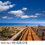 Arenals del Sol Beach dunes in Elche Elx of Alicante in Costa Blanca at Spain. Стоковое фото, агентство Ingram Publishing / Фотобанк Лори