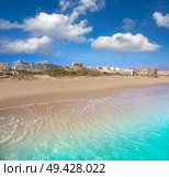 Arenals del Sol Beach in Elche Elx of Alicante in Costa Blanca at Spain. Стоковое фото, агентство Ingram Publishing / Фотобанк Лори