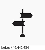 signpost vector icon. Стоковая иллюстрация, агентство Ingram Publishing / Фотобанк Лори