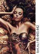 Fantasy portrait of a young brunette cutie. Стоковое фото, агентство Ingram Publishing / Фотобанк Лори