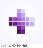 Purple monochromatic color plus design. Стоковая иллюстрация, агентство Ingram Publishing / Фотобанк Лори