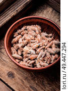 Pine buds for treating colds.Pine buds.Dried pine shoots. Pine buds, natural healer. Стоковое фото, агентство Ingram Publishing / Фотобанк Лори